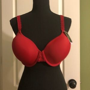 Wacoal Rio Red Level Up Lace Molded Underwire Bra 38D